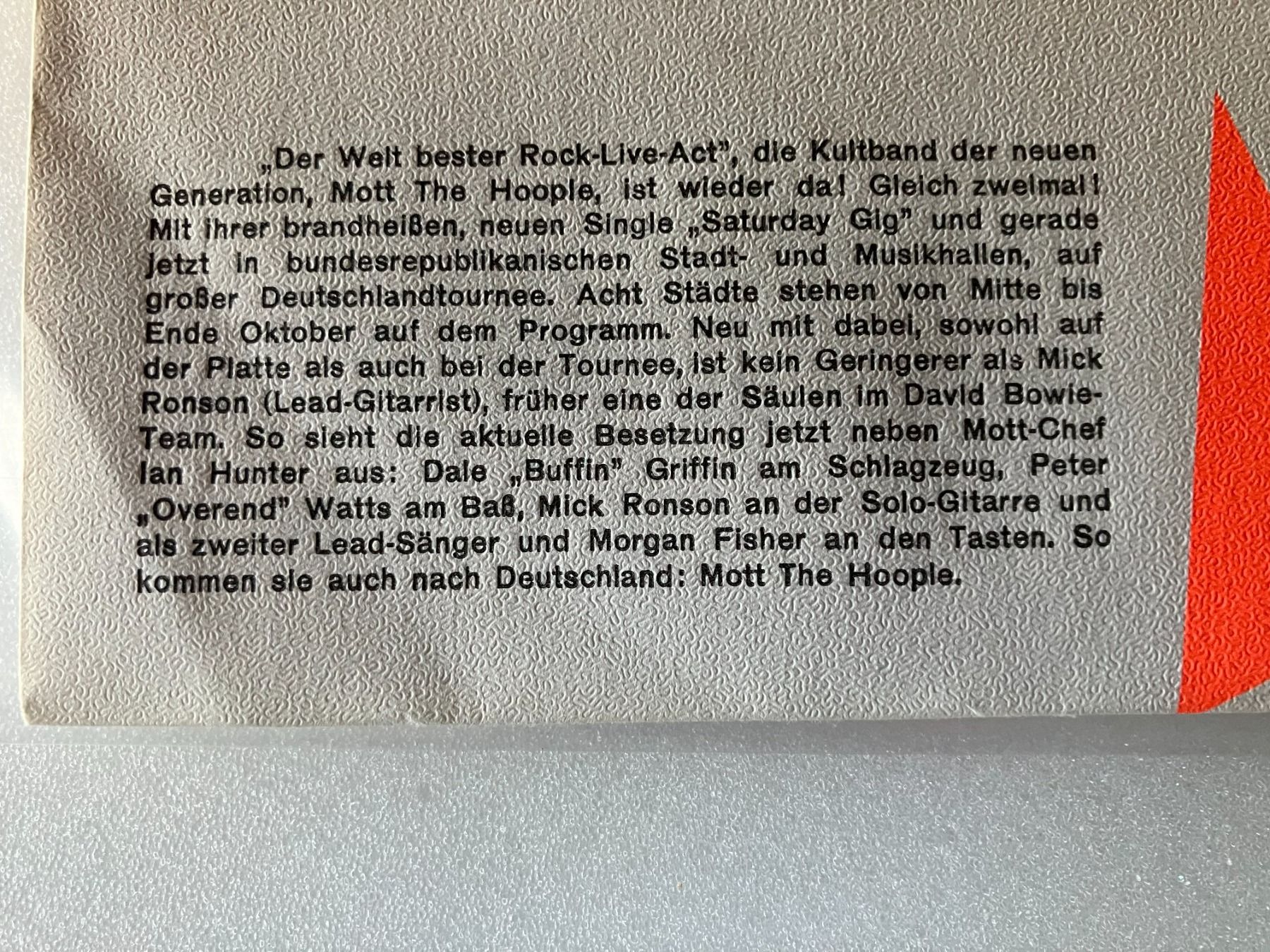 Dischi in vinile: Mott The Hoople – Usato da Aarwangen venduto da Jukebox3 2