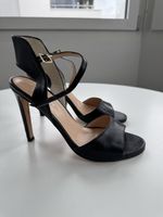Elegante, schwarze Sommer Sandaletten, Grösse 39, bagatt