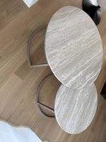 COUCHTISCHSET Metall, Holzwerkstoff 60-80/60-80/42-45 cm
