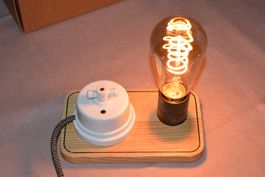 WUNSCHLICHT RETRO NOSTALGIE TISCHLEUCHTEN SET NEU