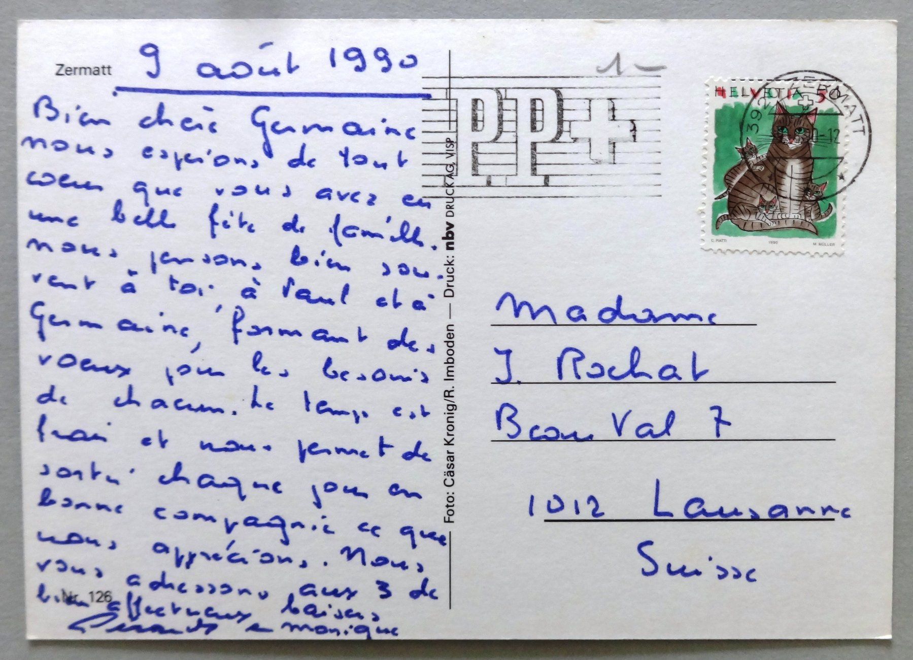 Cartes postales: Zermatt – D'occasion à Fétigny par Billy2miny 1