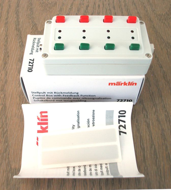 Märklin 72710 Control Panel With Feedback – H0 Scale, AC, New In Original Packaging