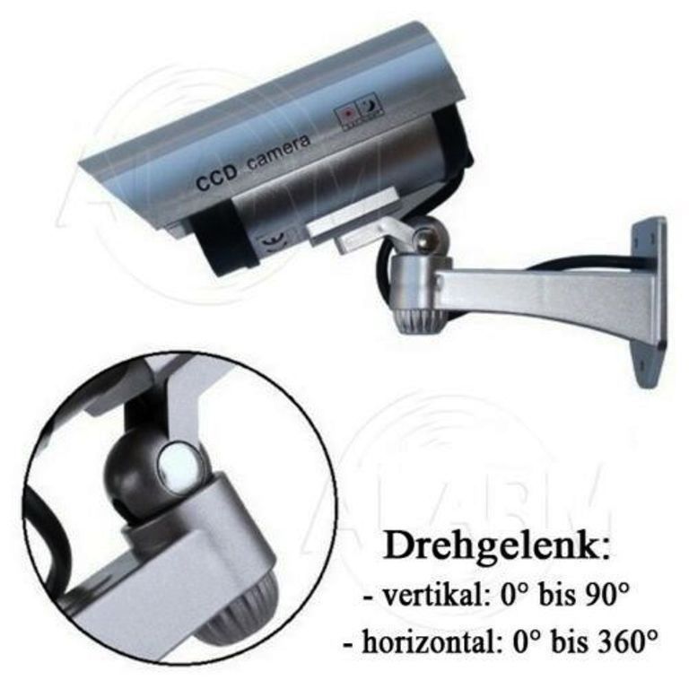Sistemi d'allarme: Ueberwachungs Kamera / Dummy mit Blinklicht – Nuovo e nell'imballaggio originale da St. Gallen venduto da schnaeppchen-preise 3