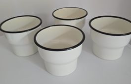 IKEA CITRONSYRA Blumenübertopf Emaille, weiss,