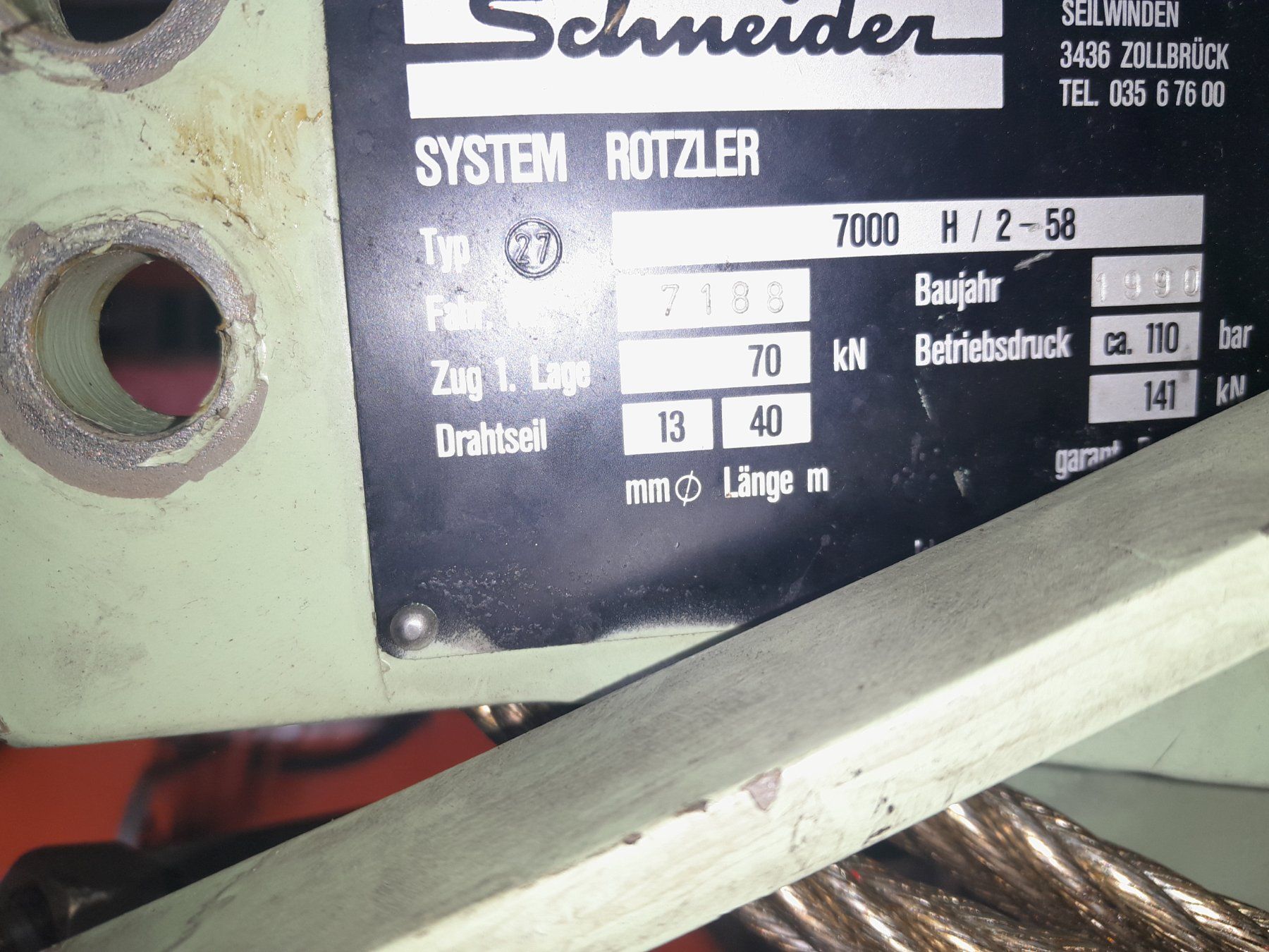 Forst Seilwinden & Rückzangen: Bergeseilwinde schneider,rotzler – Gebraucht aus Sattel von luawiba 1