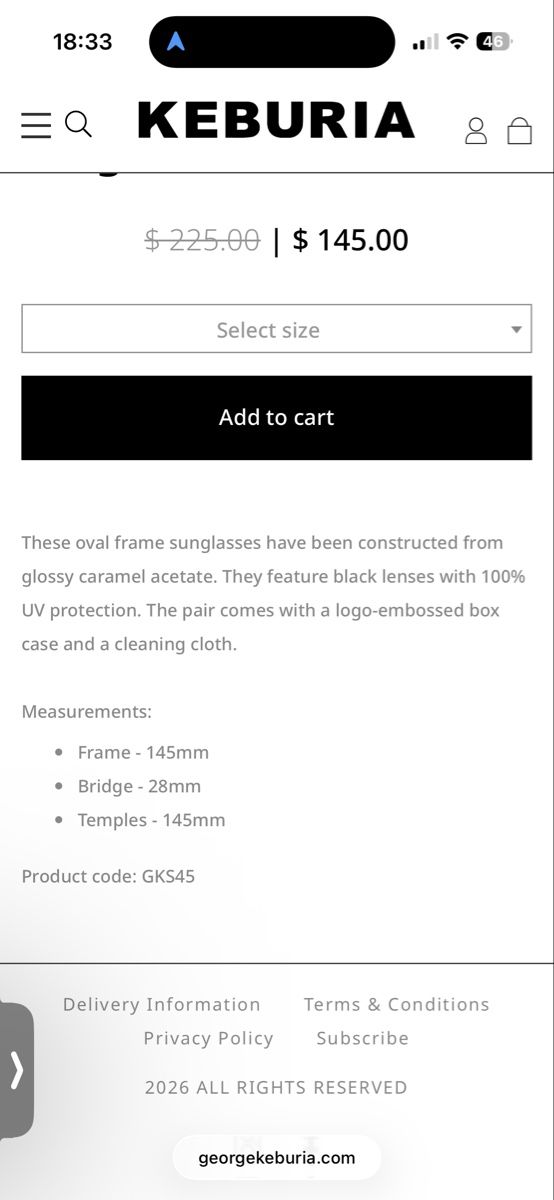 Occhiali & Lenti: Keburia Sunglasses  – Nuovo e nell'imballaggio originale da Zürich venduto da duc_pjh7 3