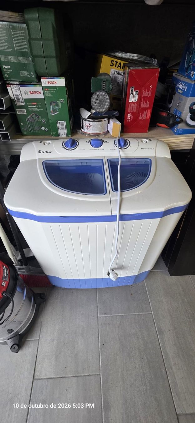 Machines à laver: Mini machine à laver TecTake 4,5 kg avec essorage – D'occasion à Saxon par nforce3d