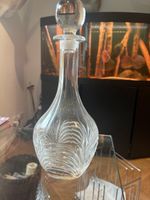 Kristallkaraffe mit Glasstopfen, Vintage, Top Zustand!