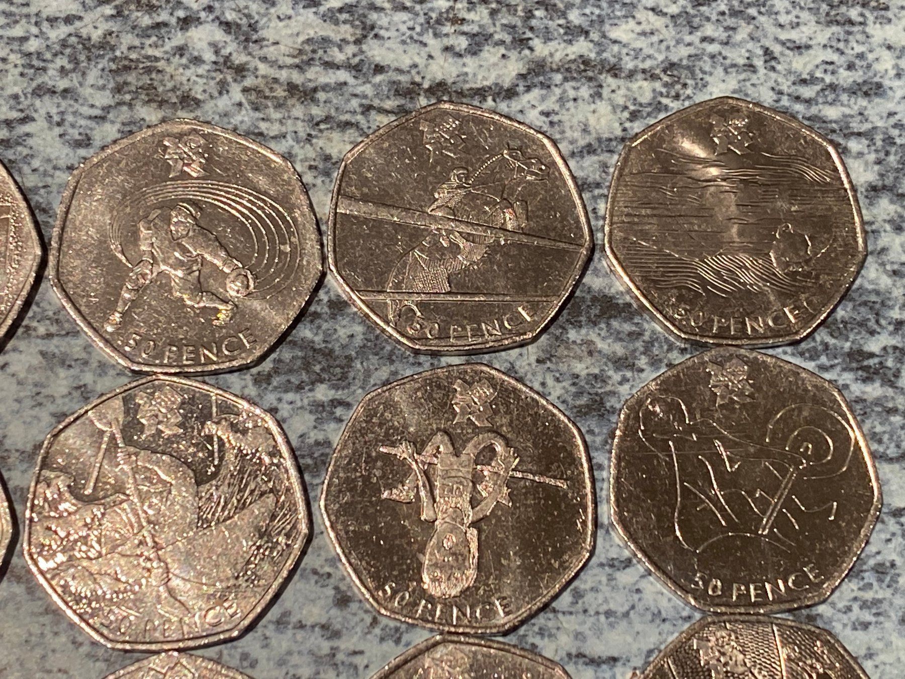 Tutti le monete: Rare collection complète 50p JO Londres – Usato da Murist venduto da kalmec 3