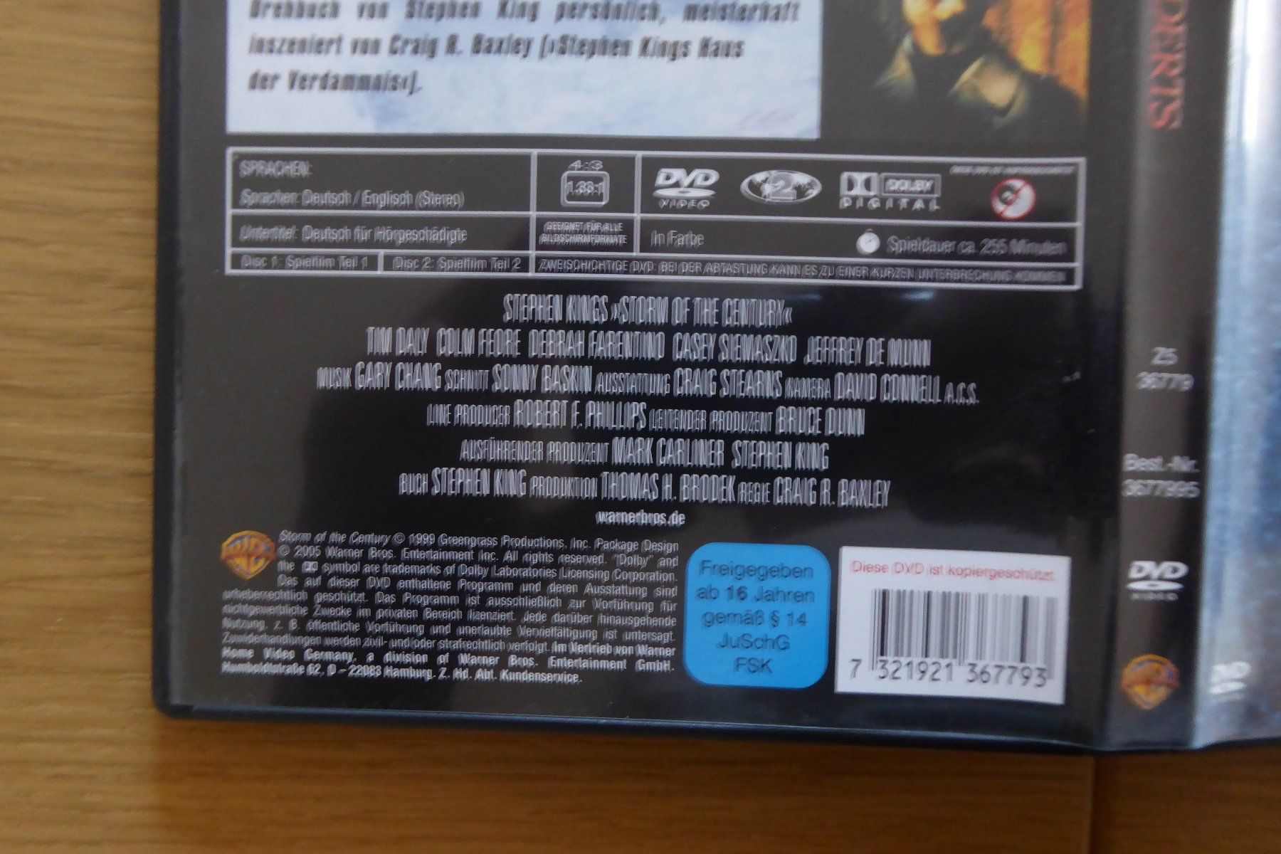 Alle DVDs: 2x DVD Stephen King Sturm des Jahrhunderts – Gebraucht aus Allschwil von Summelsarium 2