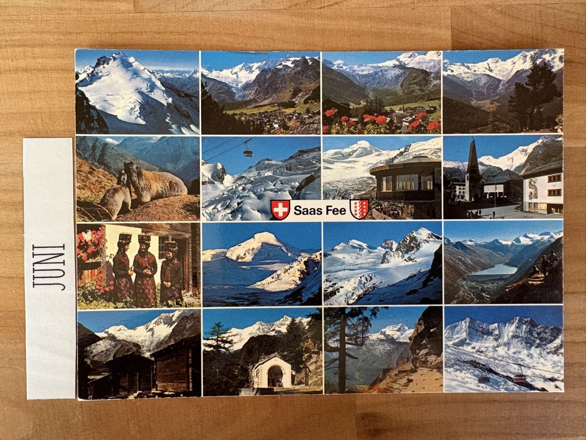Ansichtskarten: AK von Saas Fee – Gebraucht aus Rümlang von Kartenpost1