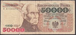 Polen 50'000 Zlotych 1993