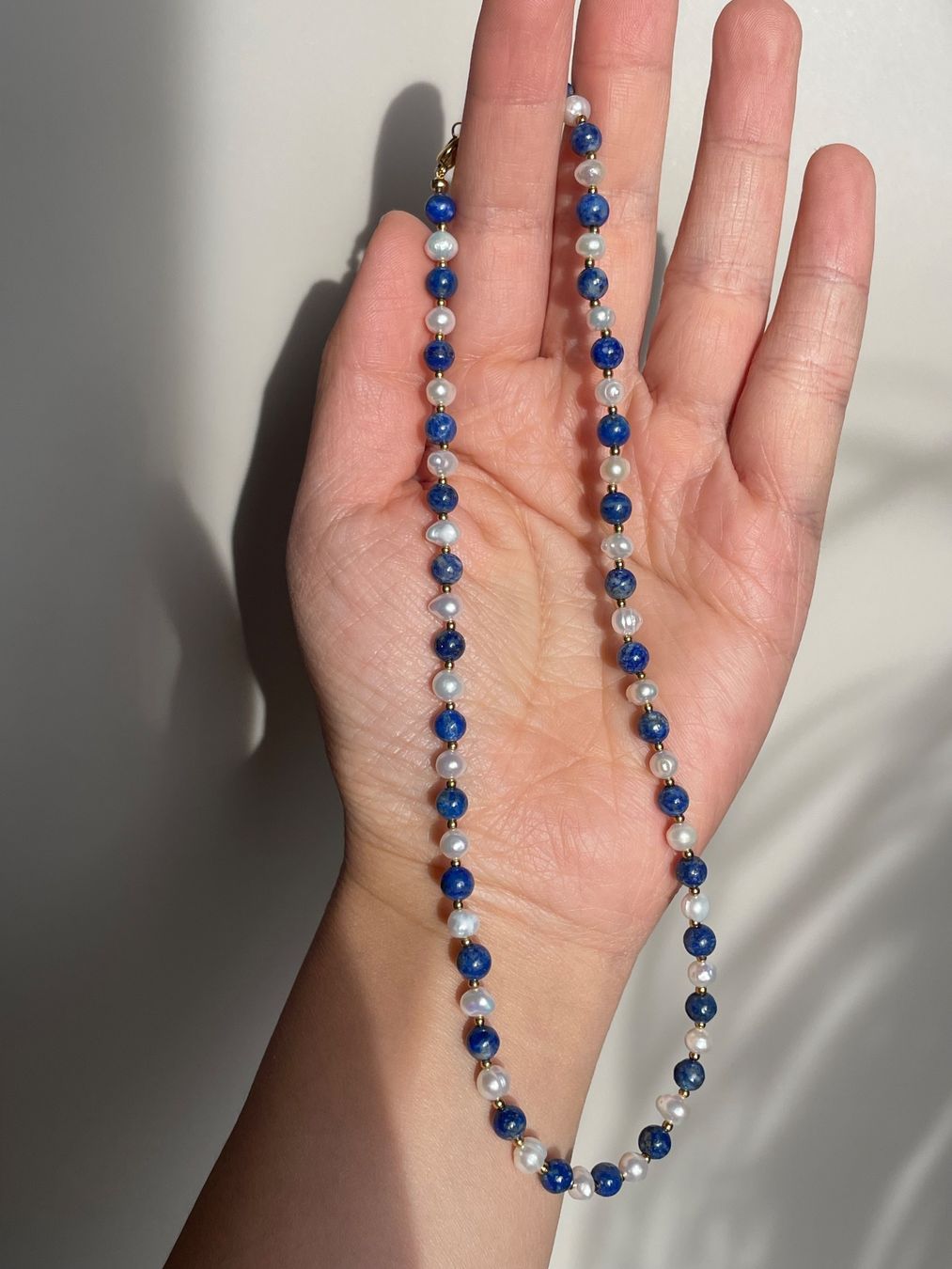 Colliers: Echte Lapislazuli-Perlenkette – Neuf avec emballage d'origine à Schiers par sisikristall 3