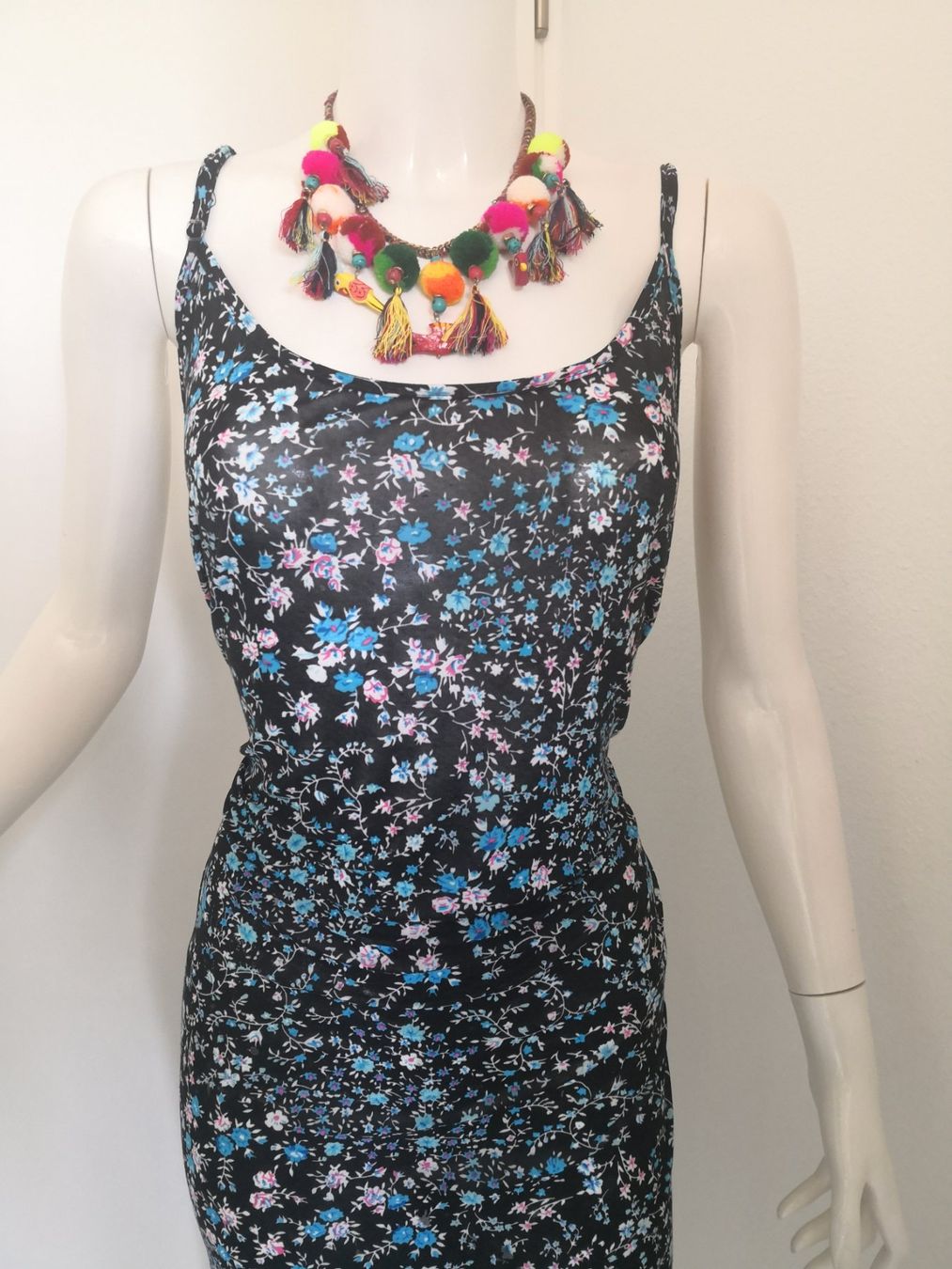 Vestiti: 🤩BOHO-CHIC KLEID SCHWARZ MIT BLUMENMUSTER – Usato da Olten venduto da Naja-Twins-Twins 7