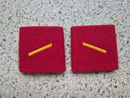 Gradabzeichen Patten Set Soldat Artillerie 