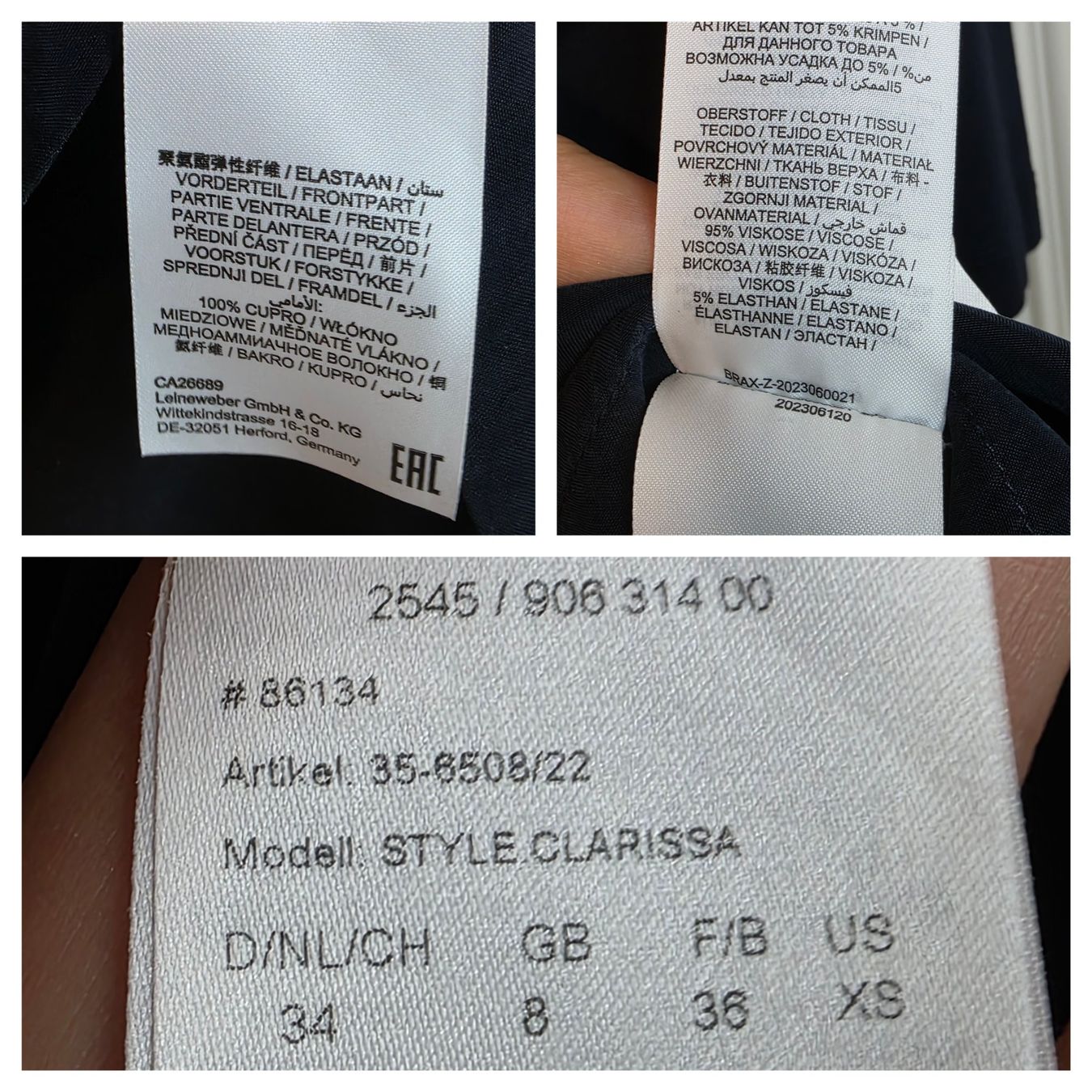 Brax Camicette: BRAX Clarissa Bluse Gr. 34 Elegant – Usato da Wald ZH venduto da CapLux 6