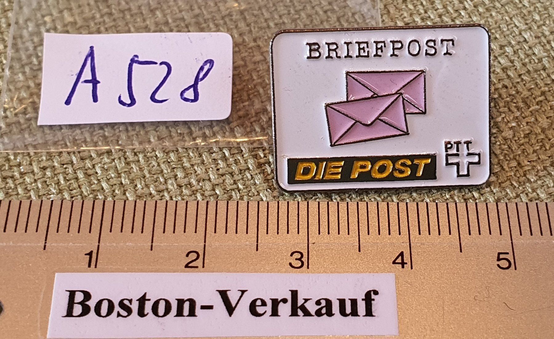 Placchette & Badge: A528B - Pin PTT Die Post Briefpost – Usato da Reinach BL venduto da Boston-Verkauf 2