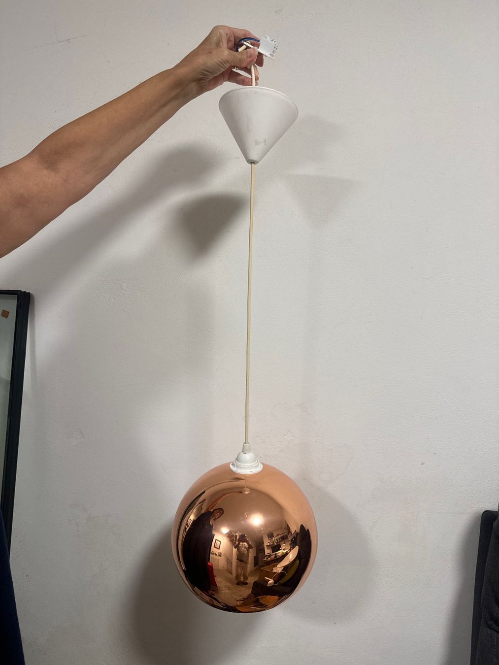 Lampade: Lampada a boule color bronzo – Usato da Sagno venduto da ang_fs6n 1
