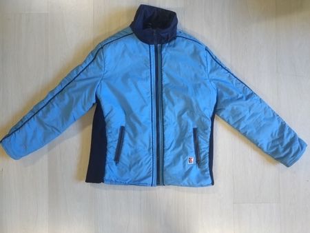 Veste K-Way bleu et marine T46 Vintage Made in Portugal
