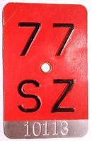 Velonummer Schwyz SZ 77