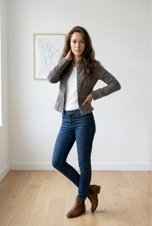 Pimkie Samtjacke, grau, Grösse S - Ideale Übergangsjacke!