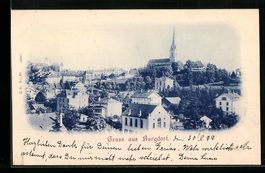 AK Burgdorf, Teilansicht, 1899