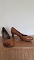 Tamaris Leder Pumps Gr. 39 – braun, Echtleder, ungetragen