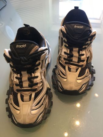 Black and white Balenciaga Track 2 sneakers