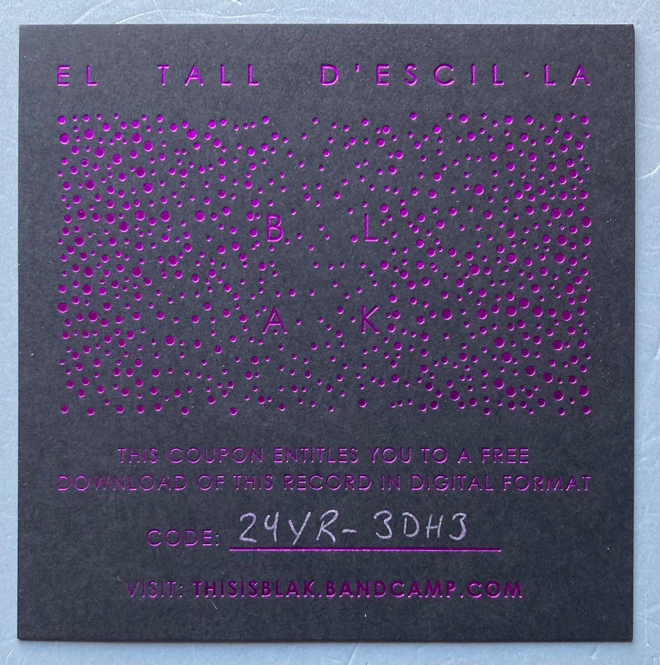 Vinyles: BLAK - EL TALL D'ESCIL-LA – D'occasion à Poliez-Pittet par Newtown-Records 4
