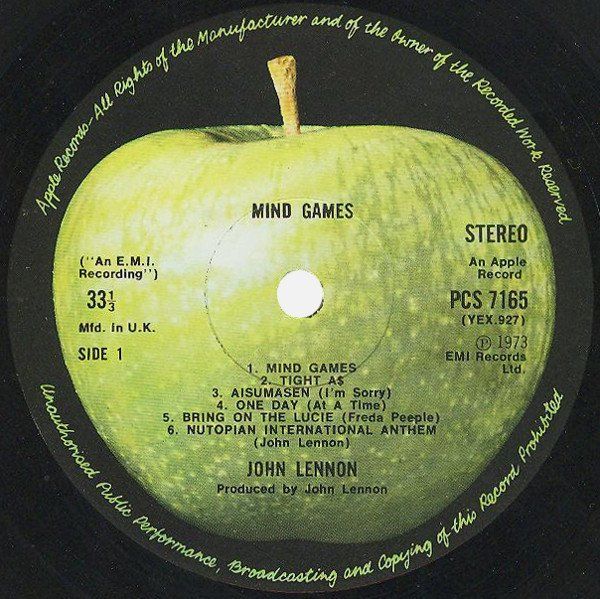 Vinyles: Lennon John: Mind Games LP – Neuf (Voir description) à Steinhausen par Vilivinili 1