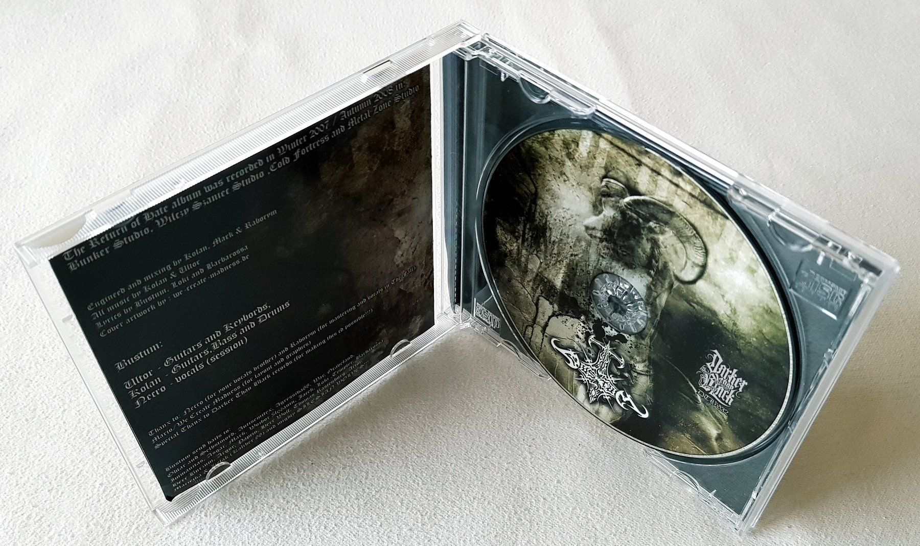 CD: Bustum – The Return Of Hate - CD - 2010 - First Press – Usato da Uster venduto da Zardodel 3