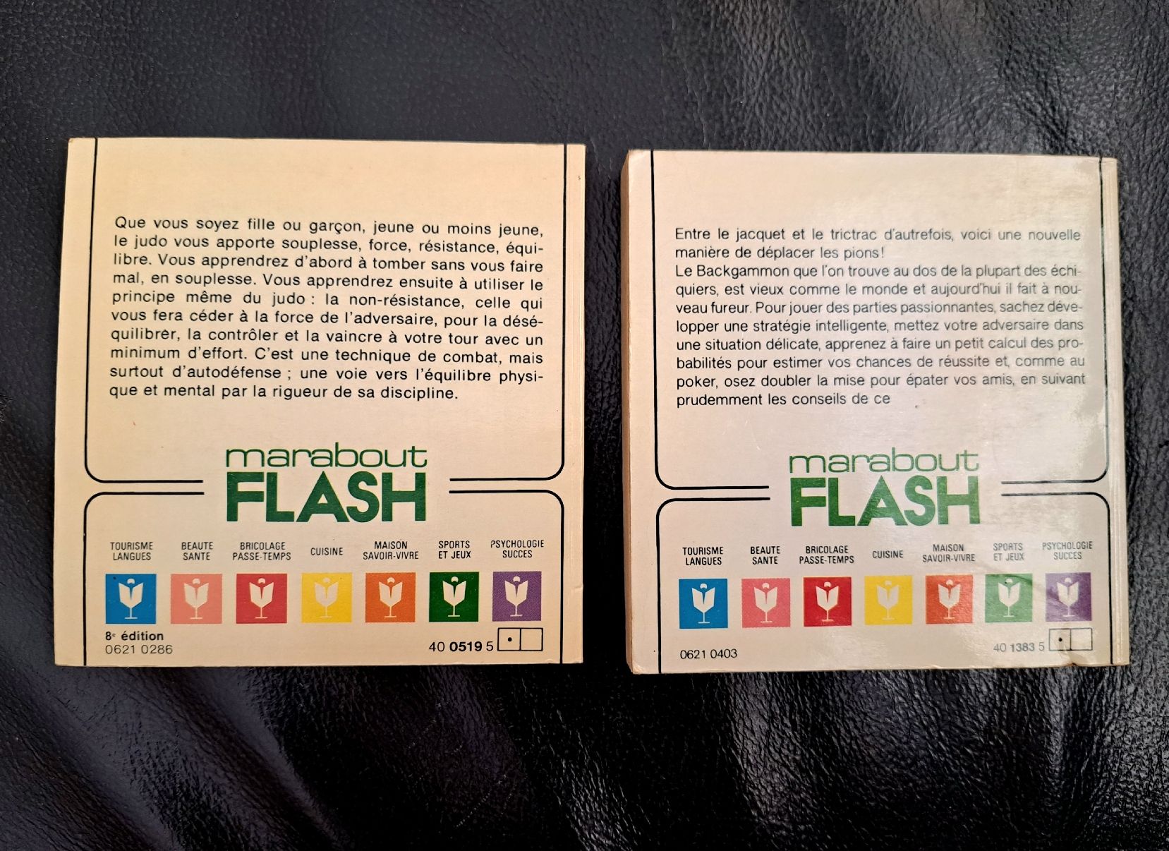 Bücher: Flash Marabout "Le Judo" et "Le Backgammon" 1978-1980 – Gebraucht aus Hauterive NE von ali_vintage 1