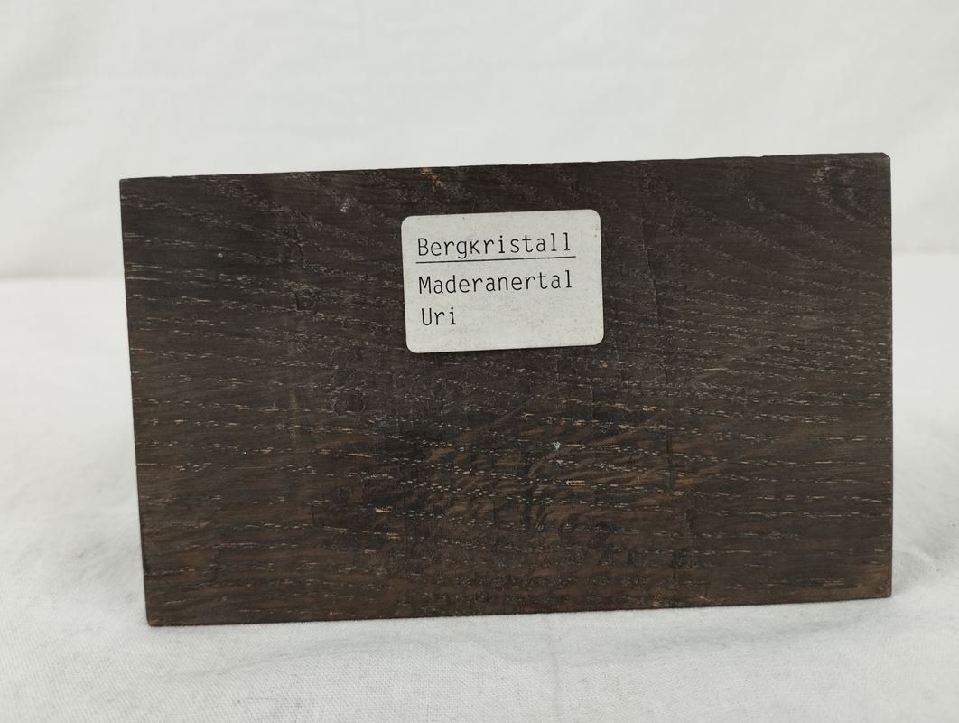 Mineralien & Heilsteine: Bergkristall "Herzliche Gratulation" – Gebraucht aus Schübelbach von Restwert_Schubelbach 3