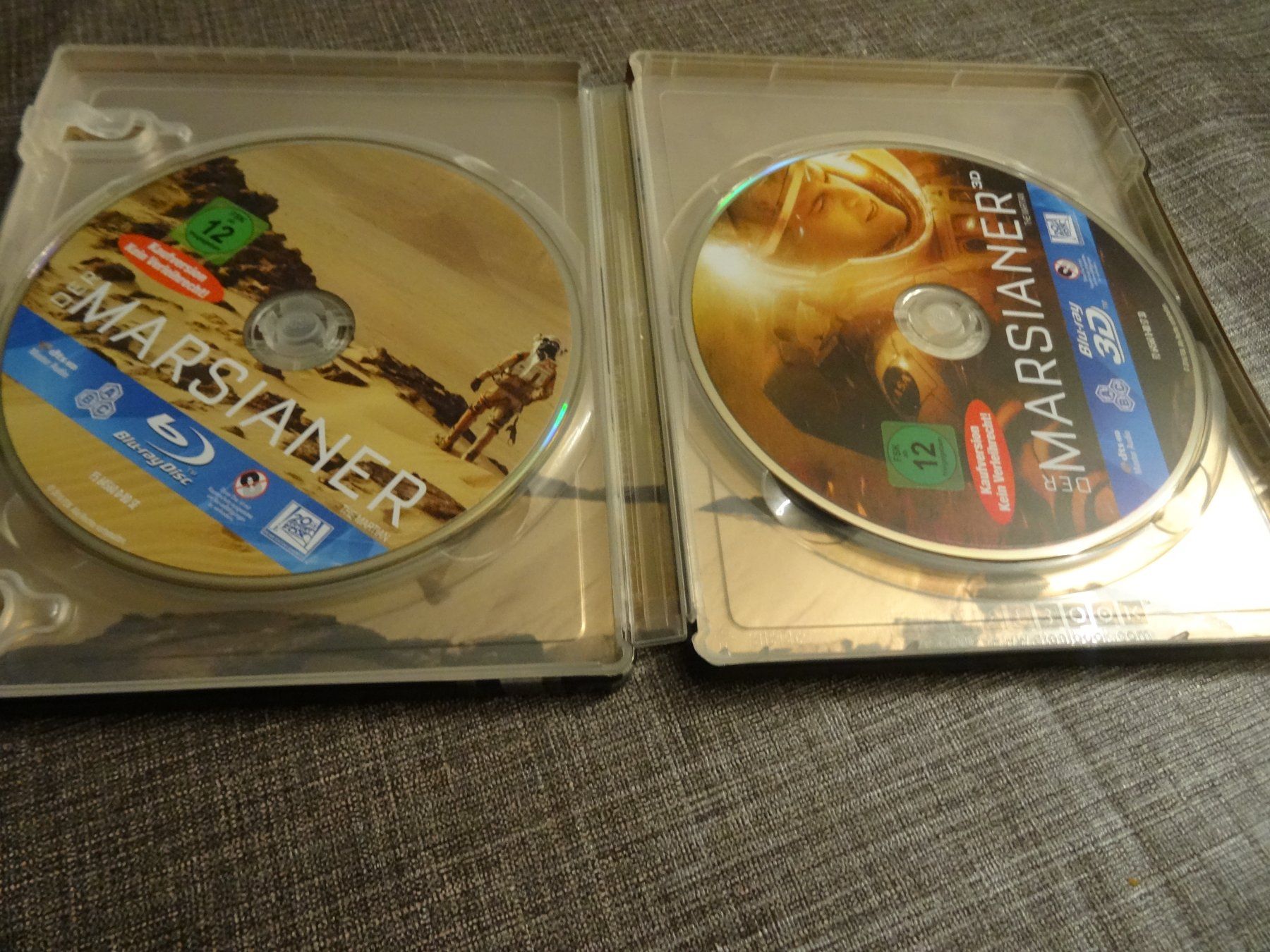 Tous les DVDs: Der Marsianer Blu-ray 3D + 2D STEELBOOK – D'occasion à Olten par Disc-Verkauf 1