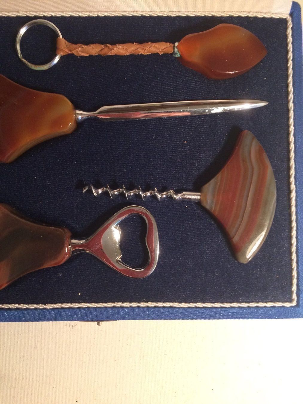 Mineralien & Heilsteine: Garnitur Utensilien Onyx Griff – Gebraucht aus Zürich von suschi04 2