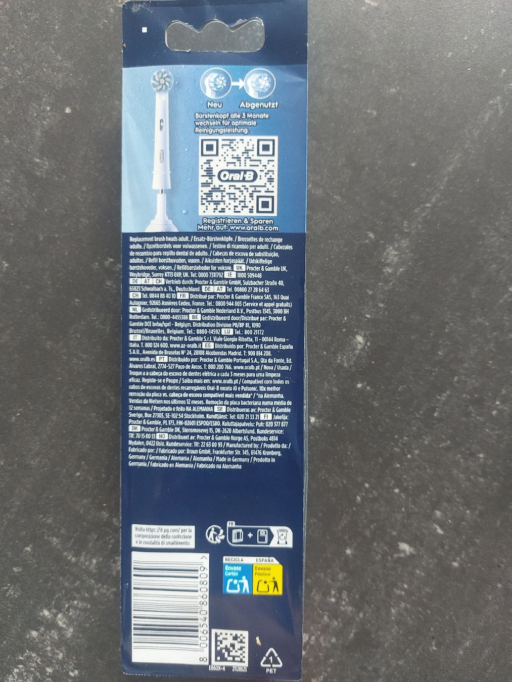 Oral B Zahnpflege: Oral B pro sensitive clean 4x Bürstenaufsätze – Neu und originalverpackt aus Siebnen von LastChanc2 1