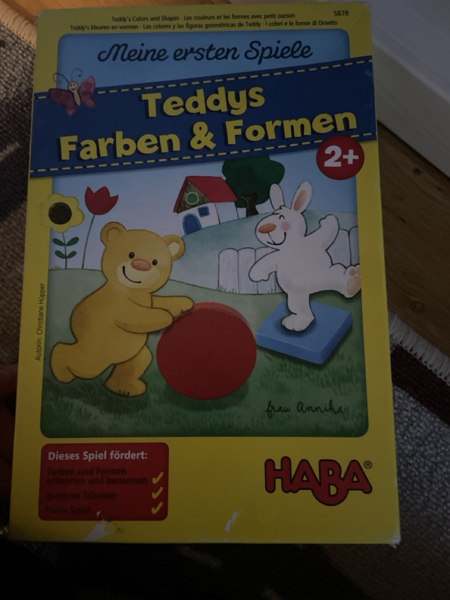 Haba Giochi: HABA Teddys Farben & Formen, ab 2 Jahren – Usato da Langenthal venduto da Bella122