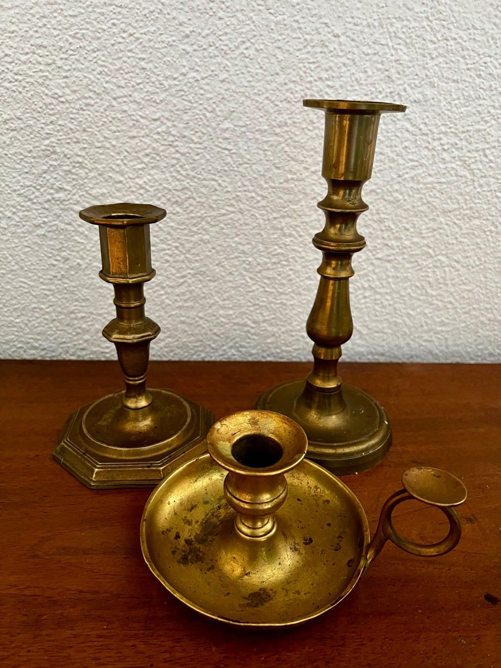 Portacandele: 3er Set Vintage Messing-Kerzenständer Boho & Eclectic Decor – Usato da Hinwil venduto da vibi55 1