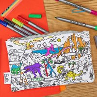 Astuccio per bambini da colorare + pennarelli lavabili