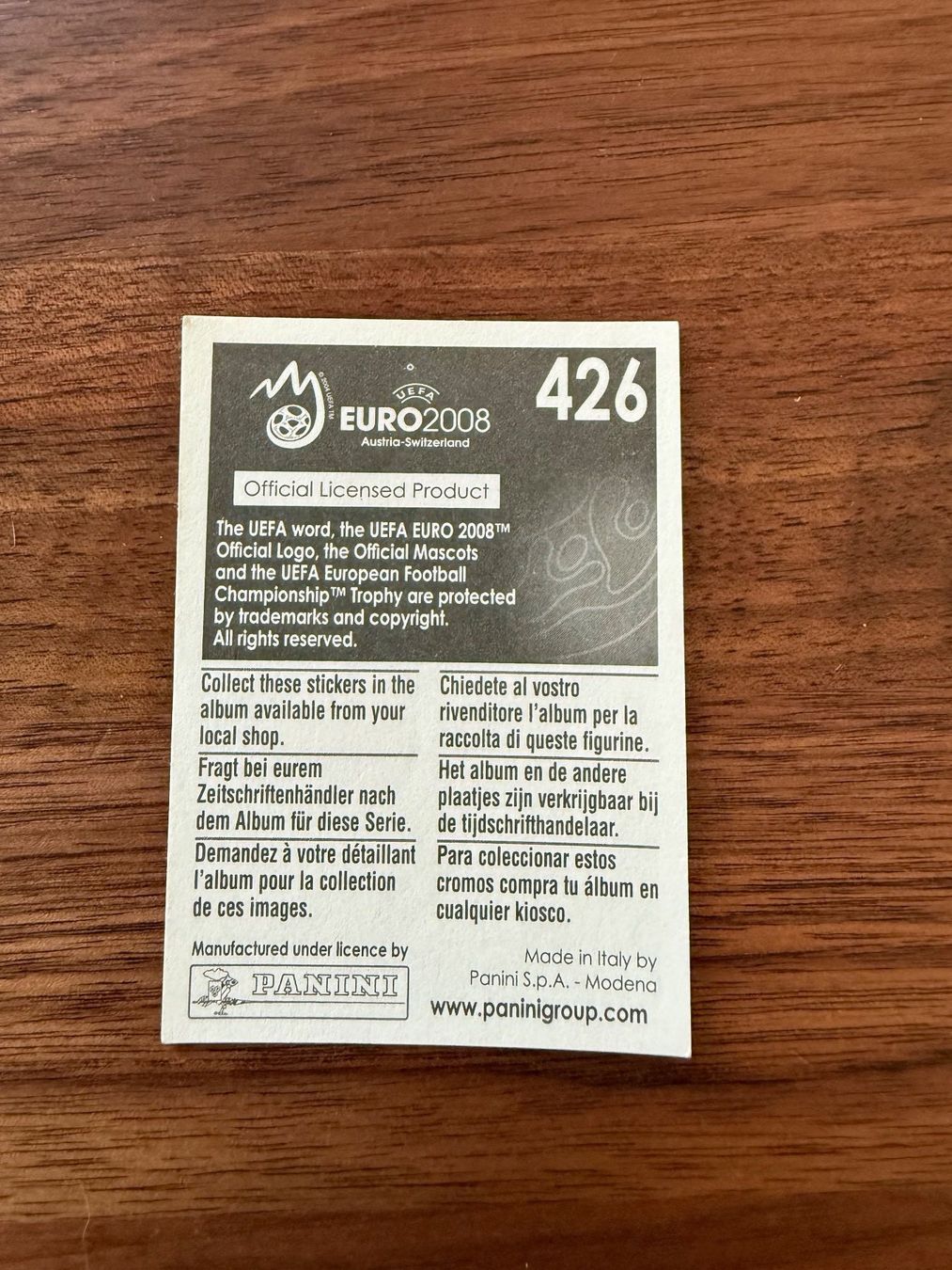 Panini Carte collezionabili: Panini Euro 2008 - Xabi Alonso Sticker – Nuovo (secondo la descrizione) da Chiggiogna venduto da TheLegend88 1