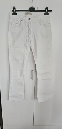 Etro Damen Jeans, weiss, Frühlings-Look, Grösse 26 Top!