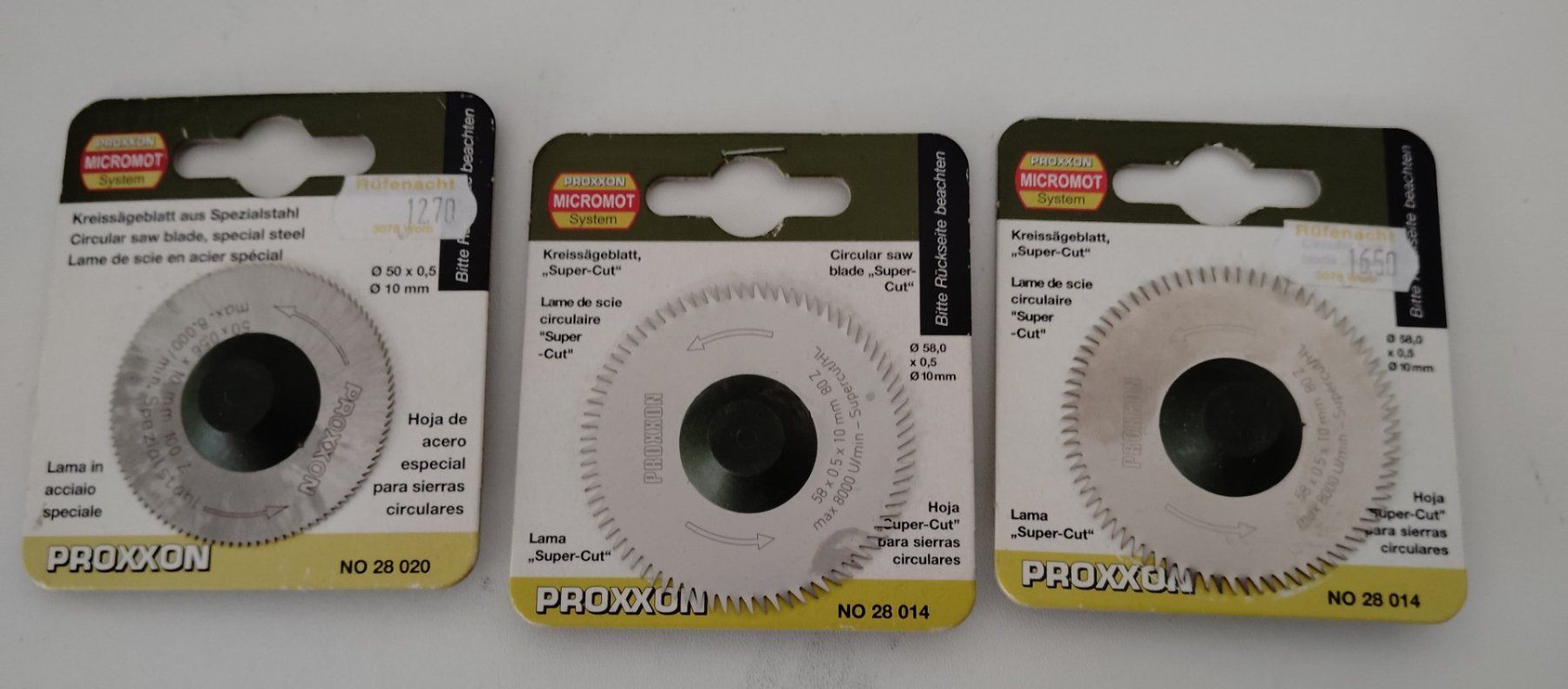 Proxxon Seghe: Modélisme PROXXON Scie circulaire + Accessoires – Usato da St-Imier venduto da foto2hand 2