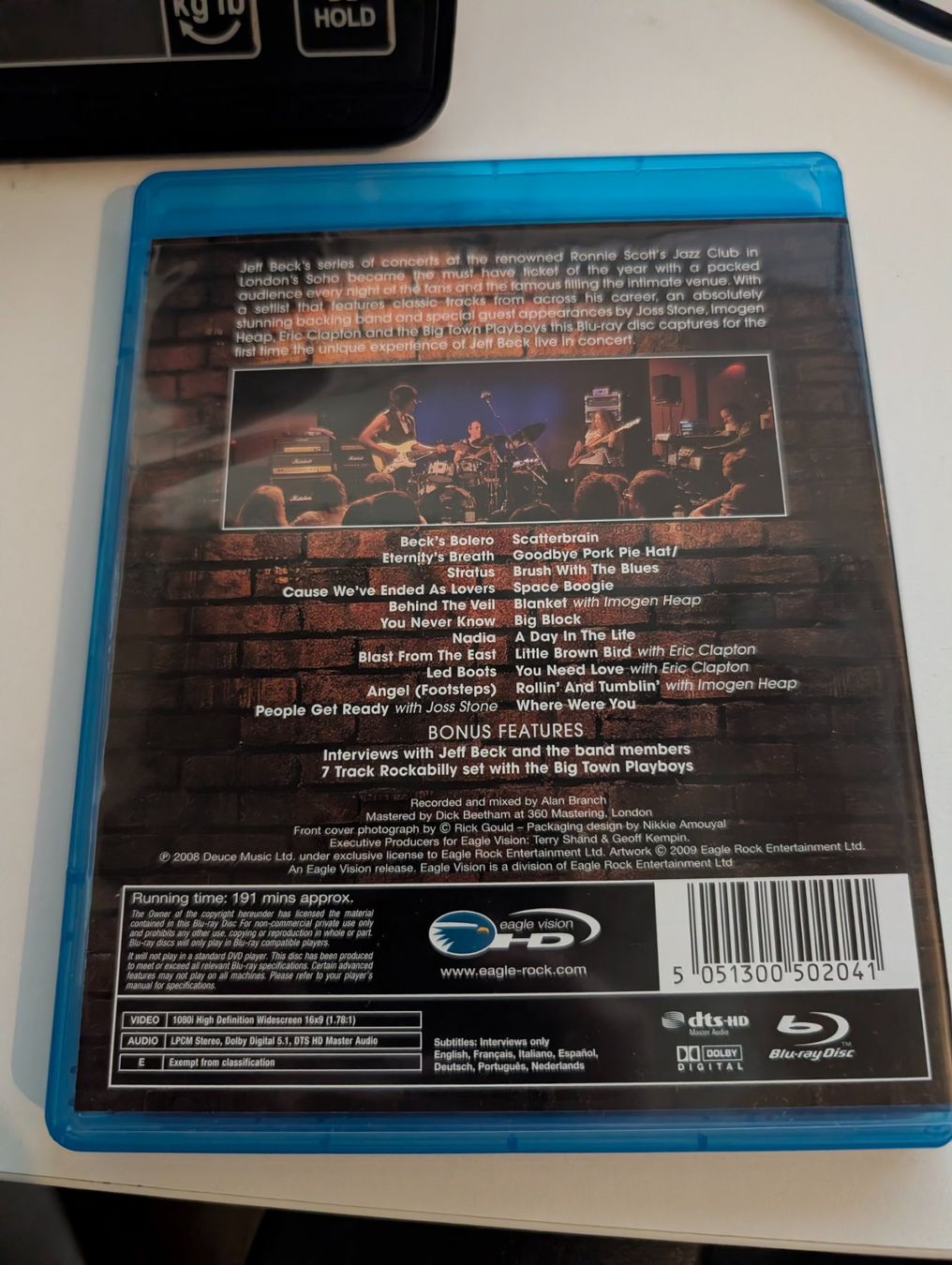 Tutti i DVDs: Jeff Beck : performing this week... Live BluRay – Usato da Hünenberg See venduto da SpecialEditionGaming 1