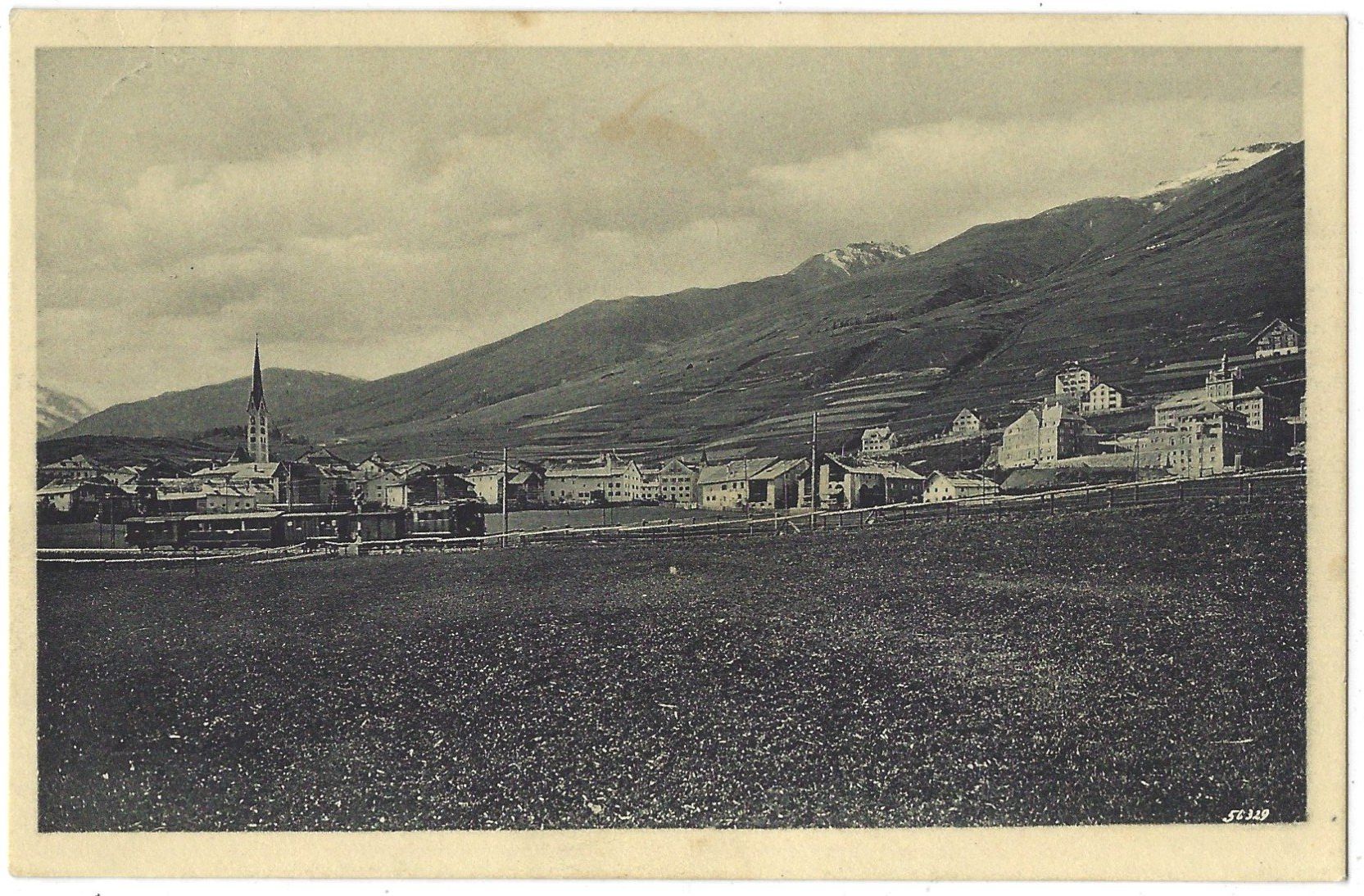 Cartoline postali: Zuoz   mit   Lyceum   Alpinum   und   Bahn – Usato da Bütschwil venduto da Jackson1A