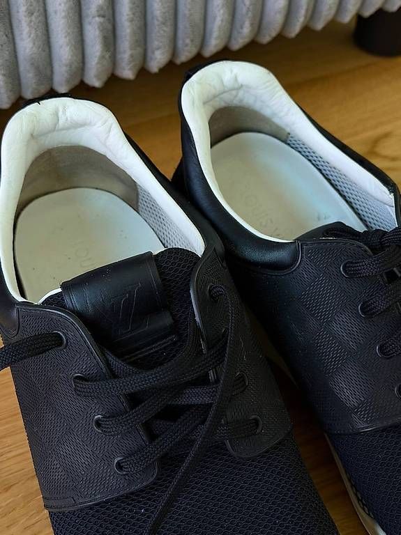 Louis Vuitton Scarpe da uomo: Baskets Louis Vuitton en cuir Damier et mesh – Usato da Cologny venduto da Nayiri 3