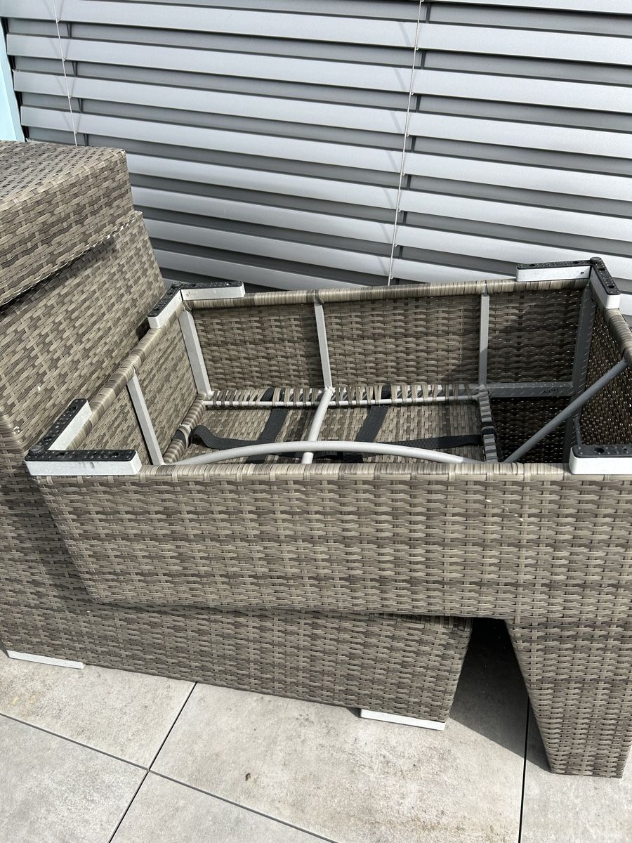 Poltrone: Gartenlounge Rattansofa 4-teilig mit Tisch – Usato da Herzogenbuchsee venduto da Cbltzr79 5