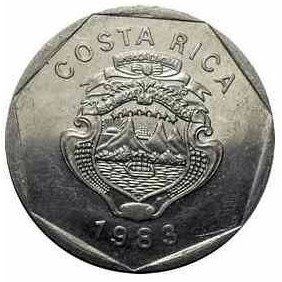 Alle Münzen: 5 Colones Costa Rica 1983 – Gebraucht aus Kriens von TSCH1 1