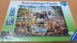 Ravensburger XXL Puzzle 100 Teile Tiere Afrikas - Top Zustan