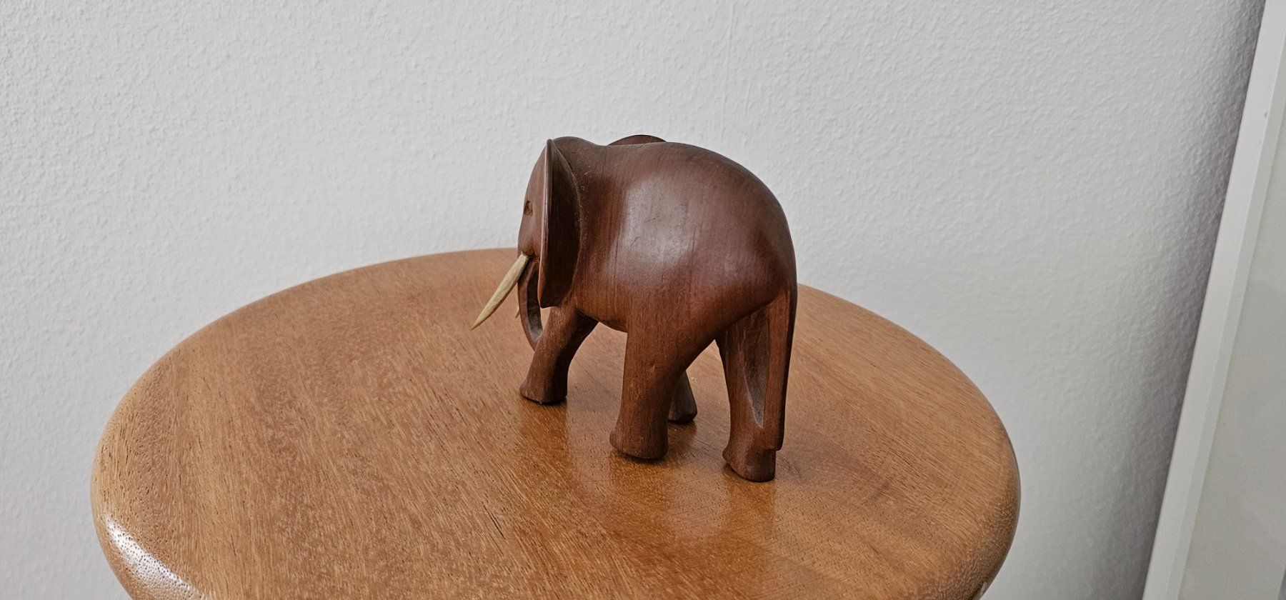 Statuette: Holz-Elefant Teakholz Handarbeit Deko – Usato da Pfäffikon ZH venduto da eric0113 5