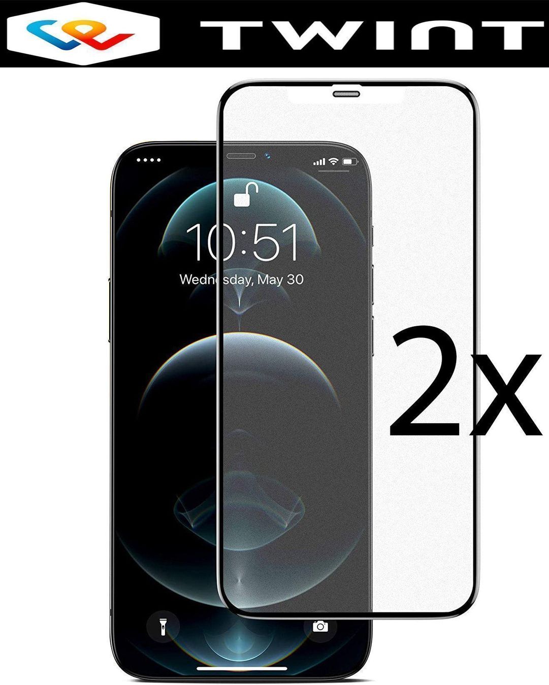 Cover & Protezioni schermo: 2x iPhone 12 mini Panzerglas Schutzglas FULL DISPLAY GLAS – Nuovo e nell'imballaggio originale da Volketswil venduto da coverandmore